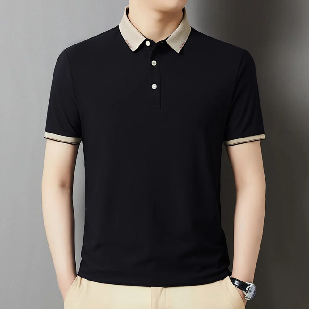 Black Polo Men T Shirt